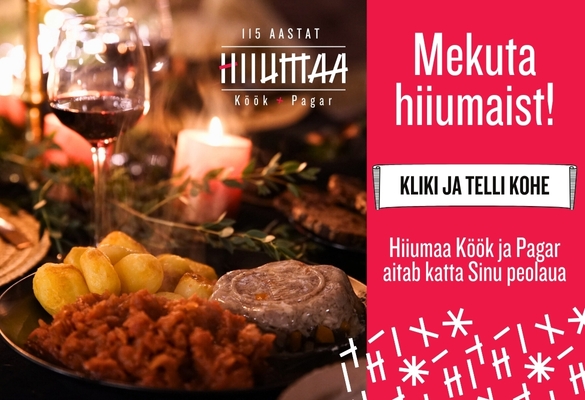 Hiiumaa Köök ja Pagar sisureklaam kuni 23.12