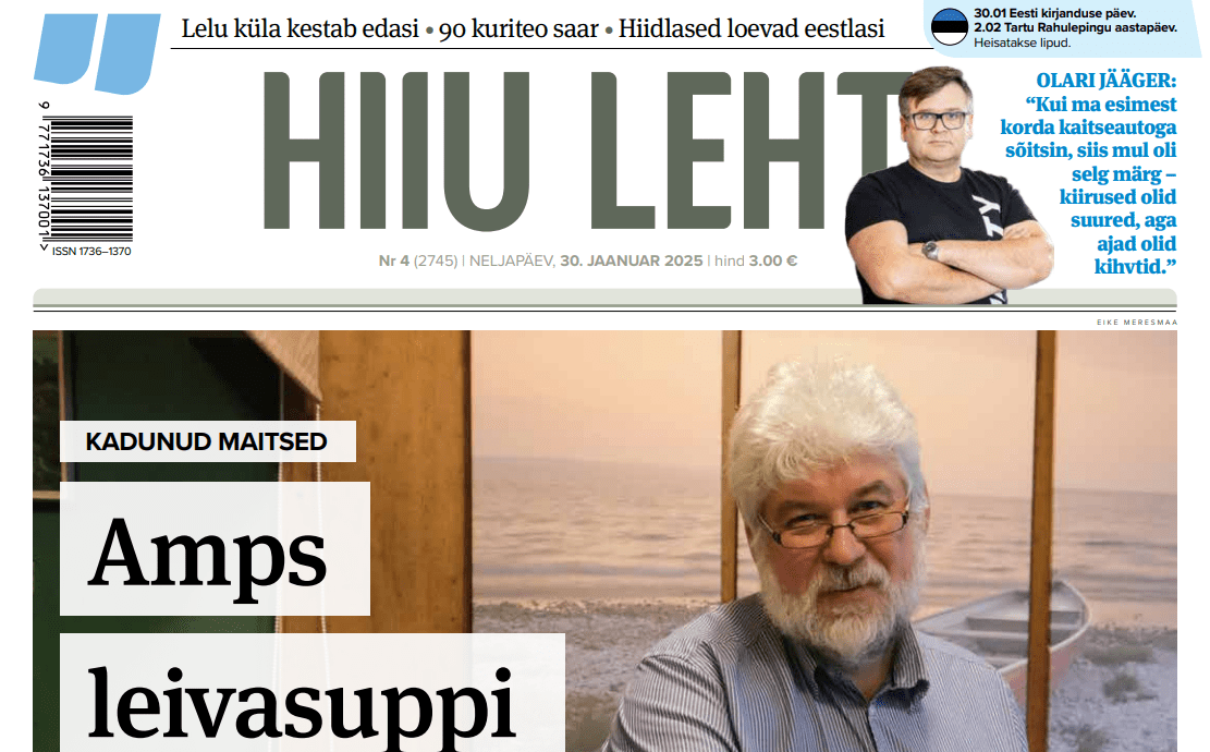 Hiiu Leht 30. jaanuaril Arvamus | Miks ma ikka veel ühtegi last ei ole sünnitanud? Arvamus | Kultuurkapitali esitluses olid faktivead Tänavaküsitlus | Kas oled 