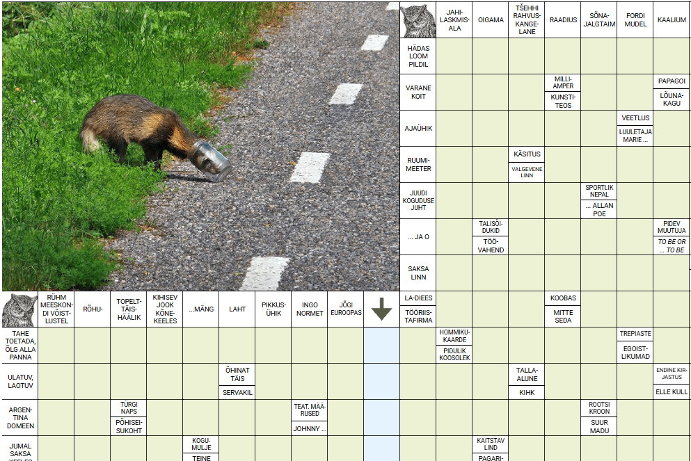 Ristsõna lahendus saada ilmumisele järgnevaks teisipäevaks koos oma nimega e-postile ristsona@hiiuleht.ee. Kõikide õigete lahenduste vahel loosime välja Roograh
