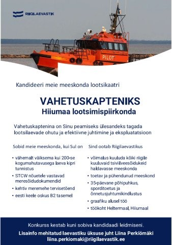 1/4 10.-17.03 Riigilaevastik tööpakkumine
