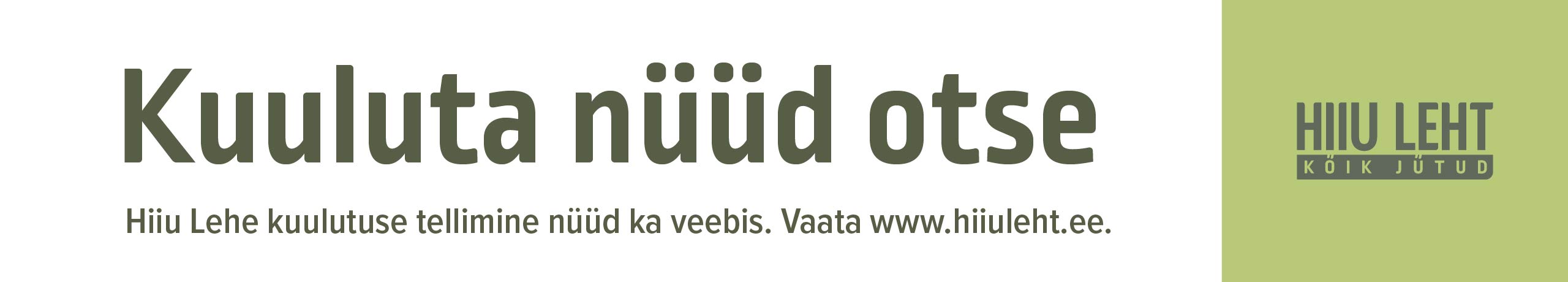 Kuuluta nüüd otse päis