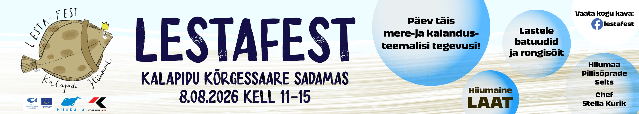 Lestafest bänner päis 03.-08.08